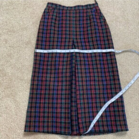 Quasimodo Vintage High Waist Plaid Midi Skirt - Picture 12 of 17